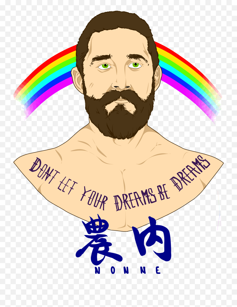 I Do A Lot Of Shia Labeouf Art Because - Shia Labeouf Cartoon Png,Shia Labeouf Png