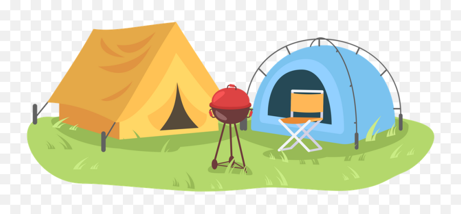 Premium Campsite In Forest Illustration Pack From Holidays - Camping Cartoon With Friend Png,Camping Cartoon Icon
