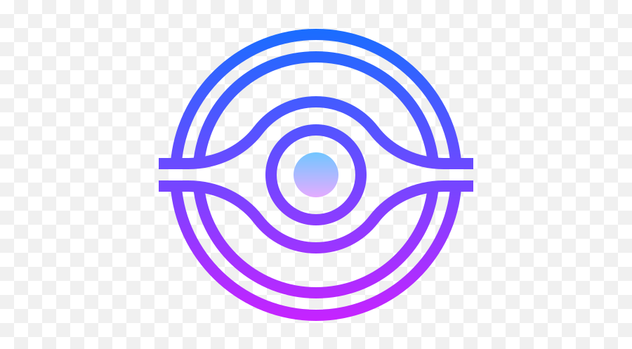Millenium Eye Icon In Gradient Line Style - Icon Png,Ghost Rider Icon