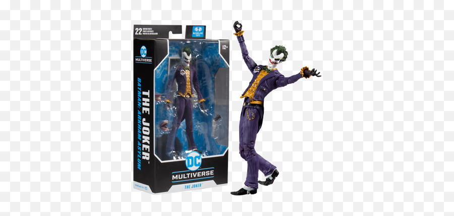 Batman Arkham Asylum - The Joker Dc Multiverse 7u201d Action Figure Ebay Joker Multiverse Figure Dc Png,Arkham Asylum Icon