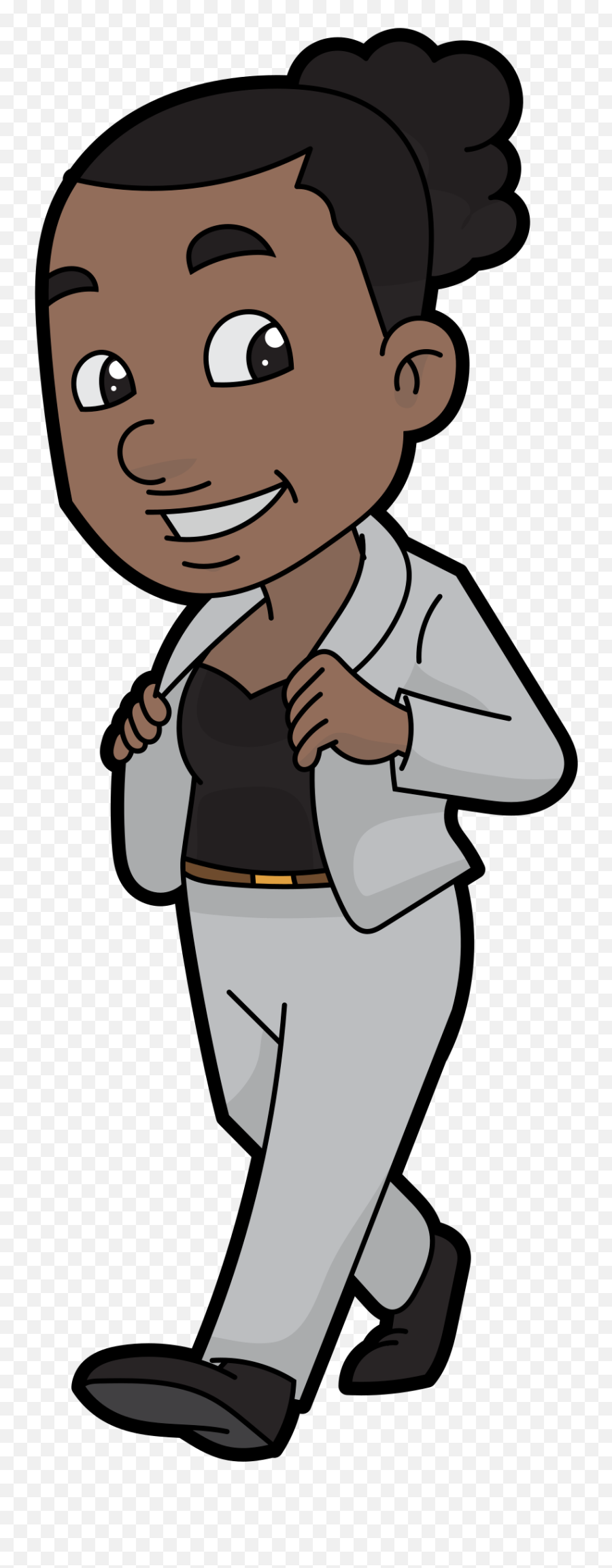 Filea Cool Black Businesswomansvg - Wikimedia Commons Cartoon Black Business Woman Free Png,Black Woman Png