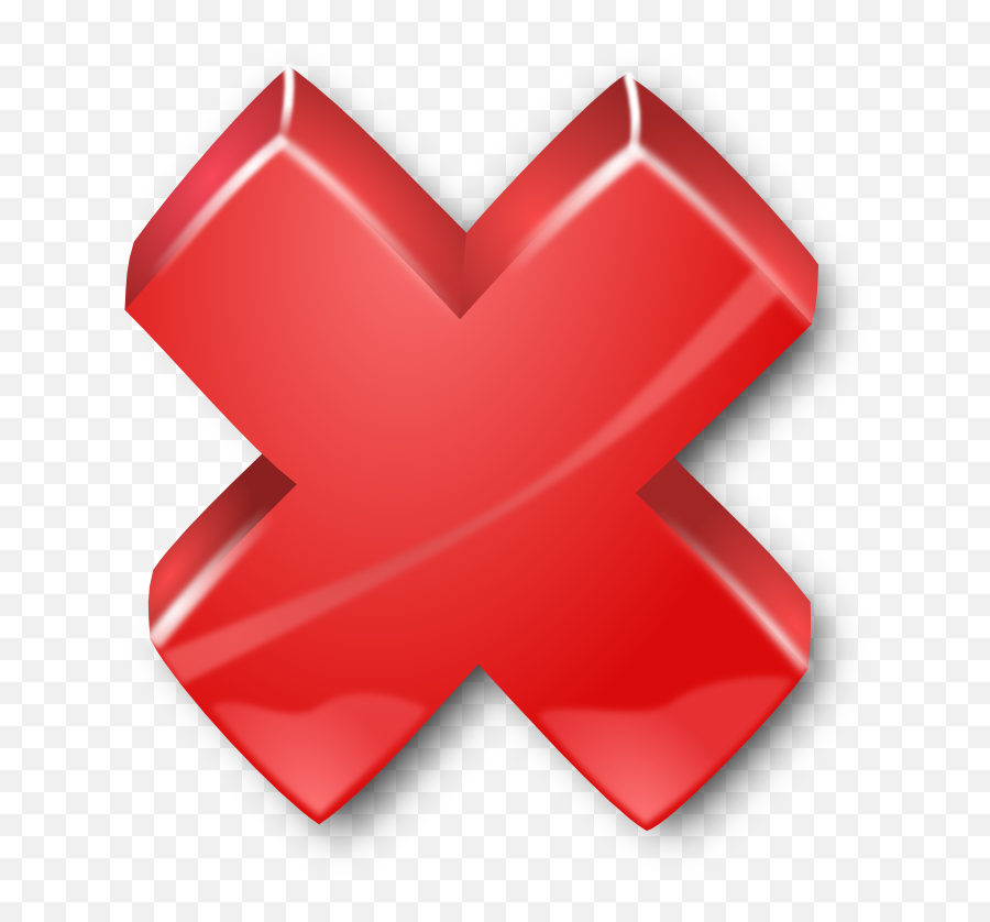 Free Red X Transparent Png Download Clip Art - Red Cross Green Tick,Transparent Image Png