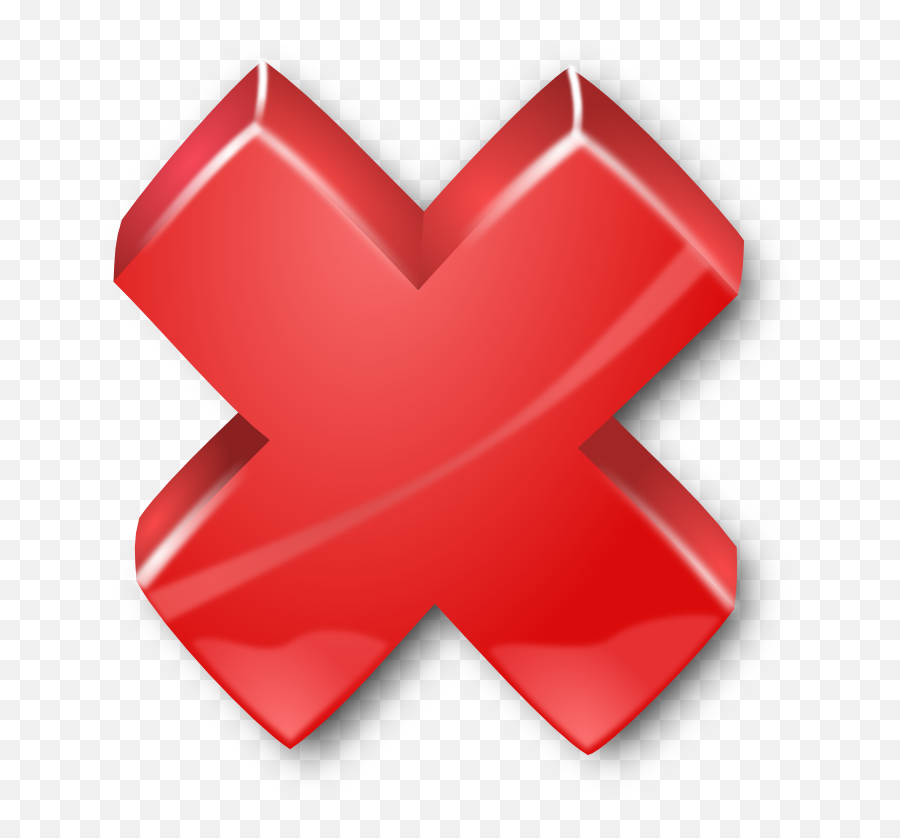 Free Red X Transparent Png Download Clip Art - Red Cross Green Tick, Transparent Image Png - free transparent png images 