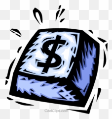 Dollar Sign Keyboard Button Royalty - Clip Art png