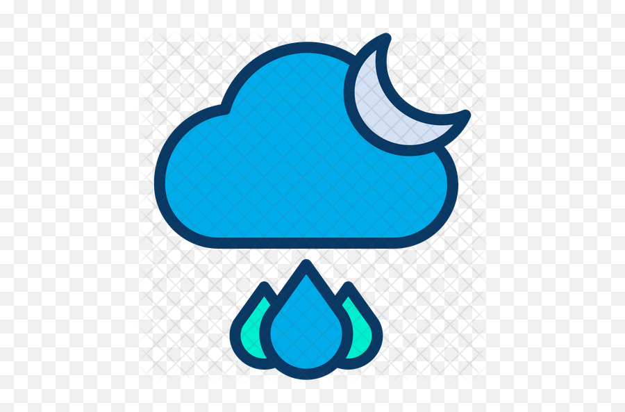 Night Raindrop Icon - Clip Art Png,Raindrop Png