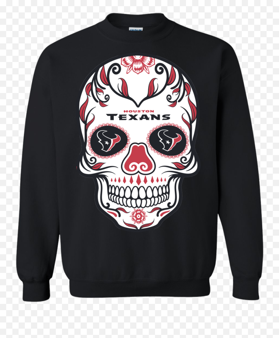 Nfl Houston Texans Outdoor Skull Sweatshirt - Washington Wizards Cool Logos Png,Houston Texans Png