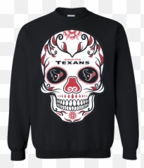 Nfl Houston Texans Outdoor Skull Sweatshirt - Washington Wizards Cool Logos Png,Houston Texans Png