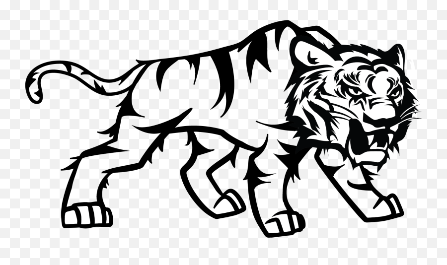 Tiger Png Logo - Tigre Blanco Y Negro Full Size Png Tiger Logo Png Hd,Tiger Png
