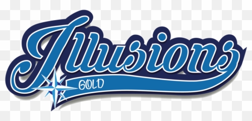 Illusions - Gold Softball Logo png