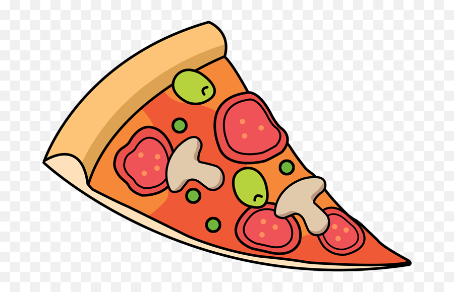 Pizza Slice Png Transparent 1 Image - Pizza Cartoon Transparent Background,Pizza Slice Transparent