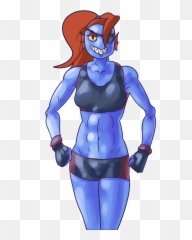 Undyne Exercises By Gonzaxjames22 - Cartoon Png,Undyne Png
