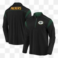 Green Bay Packers Menu0027s Defender Mission 14 Zip - University Of Miami Hoodie Black Png,Brewers Packers Badgers Logo