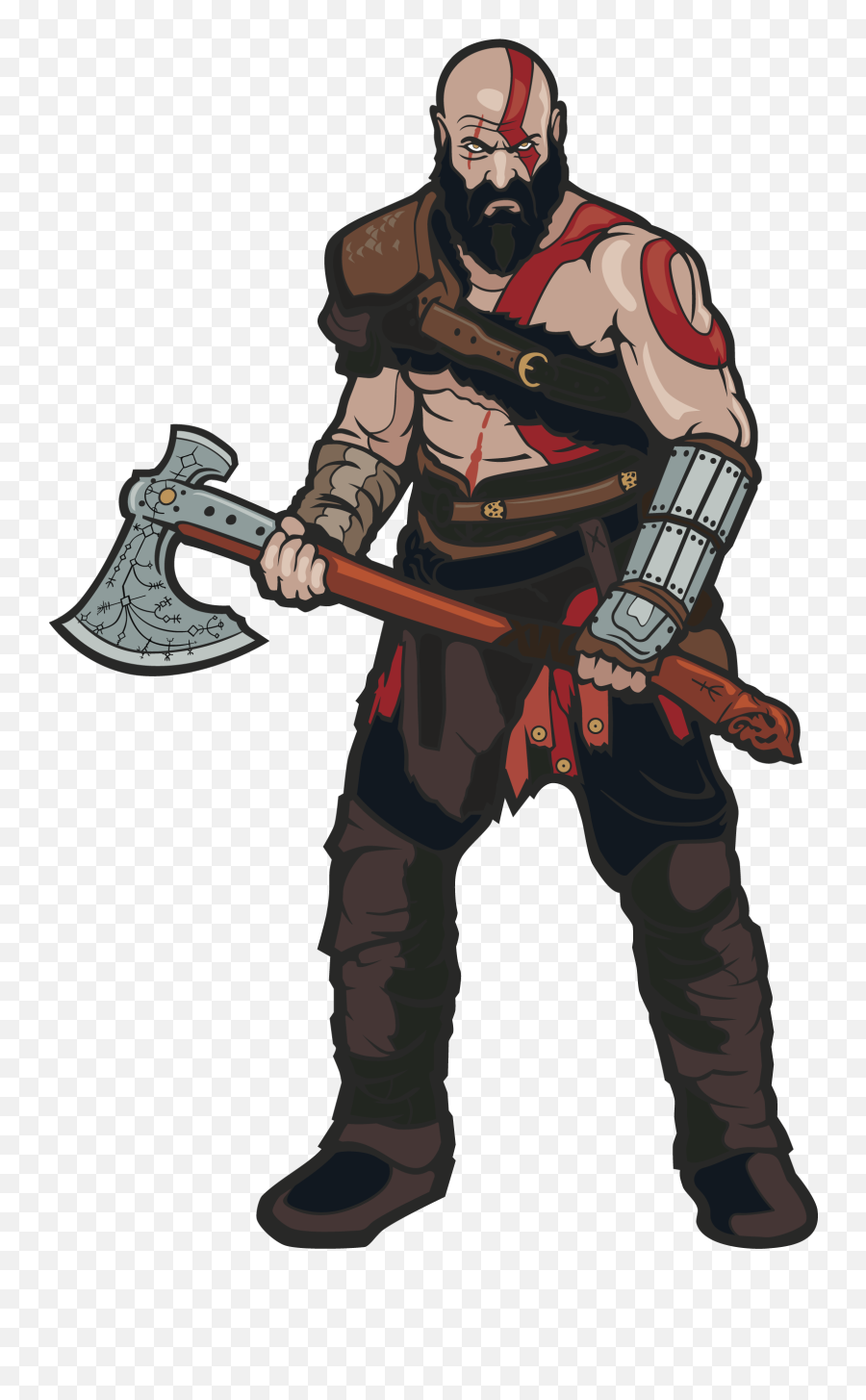 Kratos - Figpin Kratos Png,God Of War 4 Logo