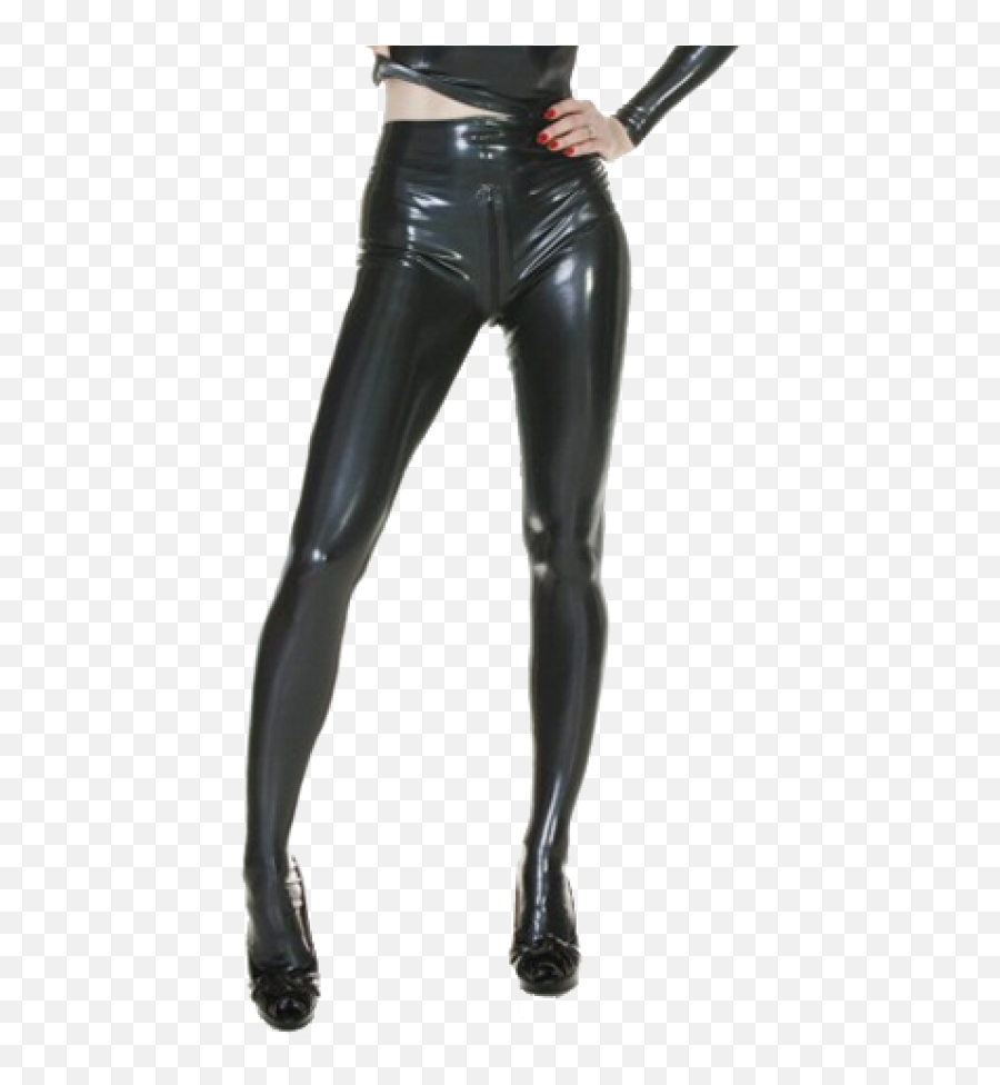 Matrix Leggings With Feet And Zip - Two Piece Latex Catsuit Png,Feet Transparent