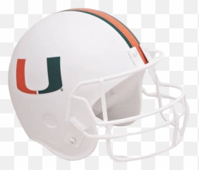 Miami Hurricanes Football Helmet Urn - Face Mask Png,Miami Hurricanes Logo Png
