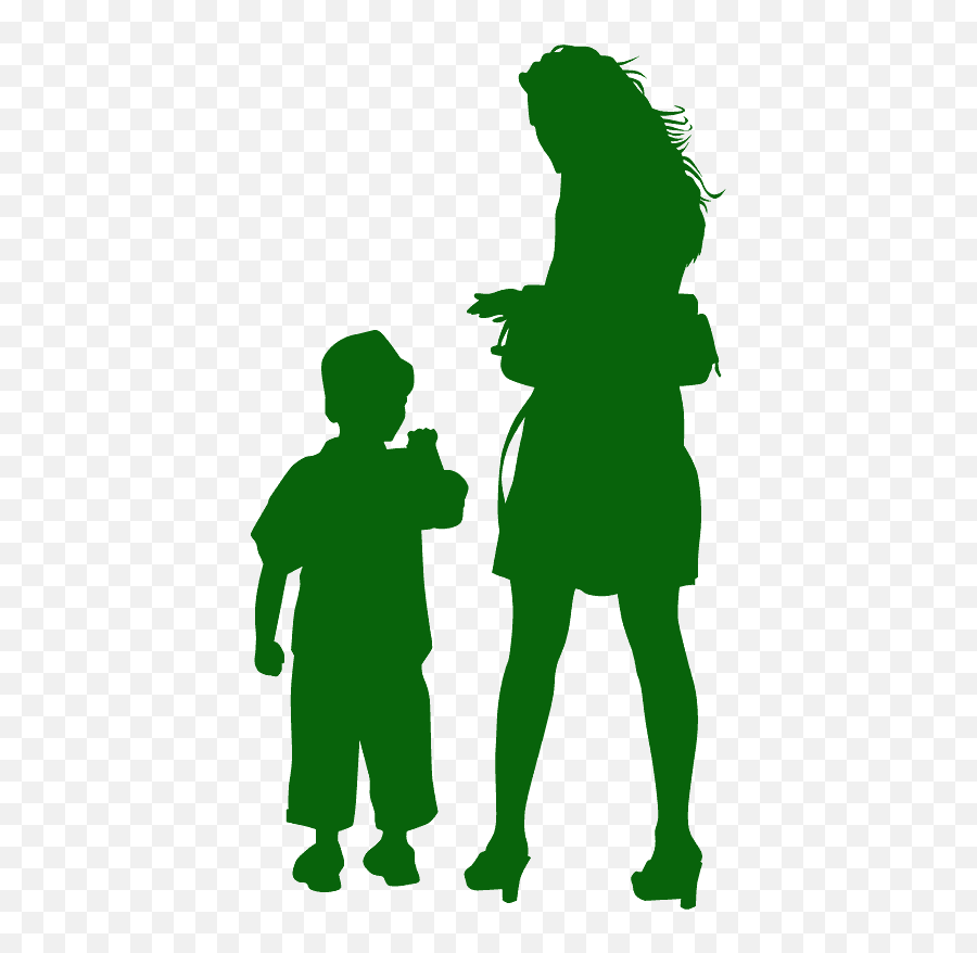 Mom And Child Silhouette - Free Vector Silhouettes Creazilla Silhouette Png,Child Silhouette Png