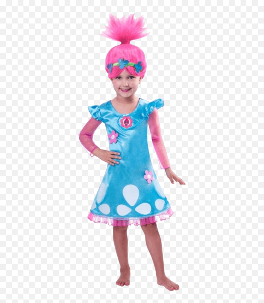 Child Girls Trolls Poppy Costume - Simply Fancy Dress Cartoon Characters Fancy Dress Png,Trolls Poppy Png