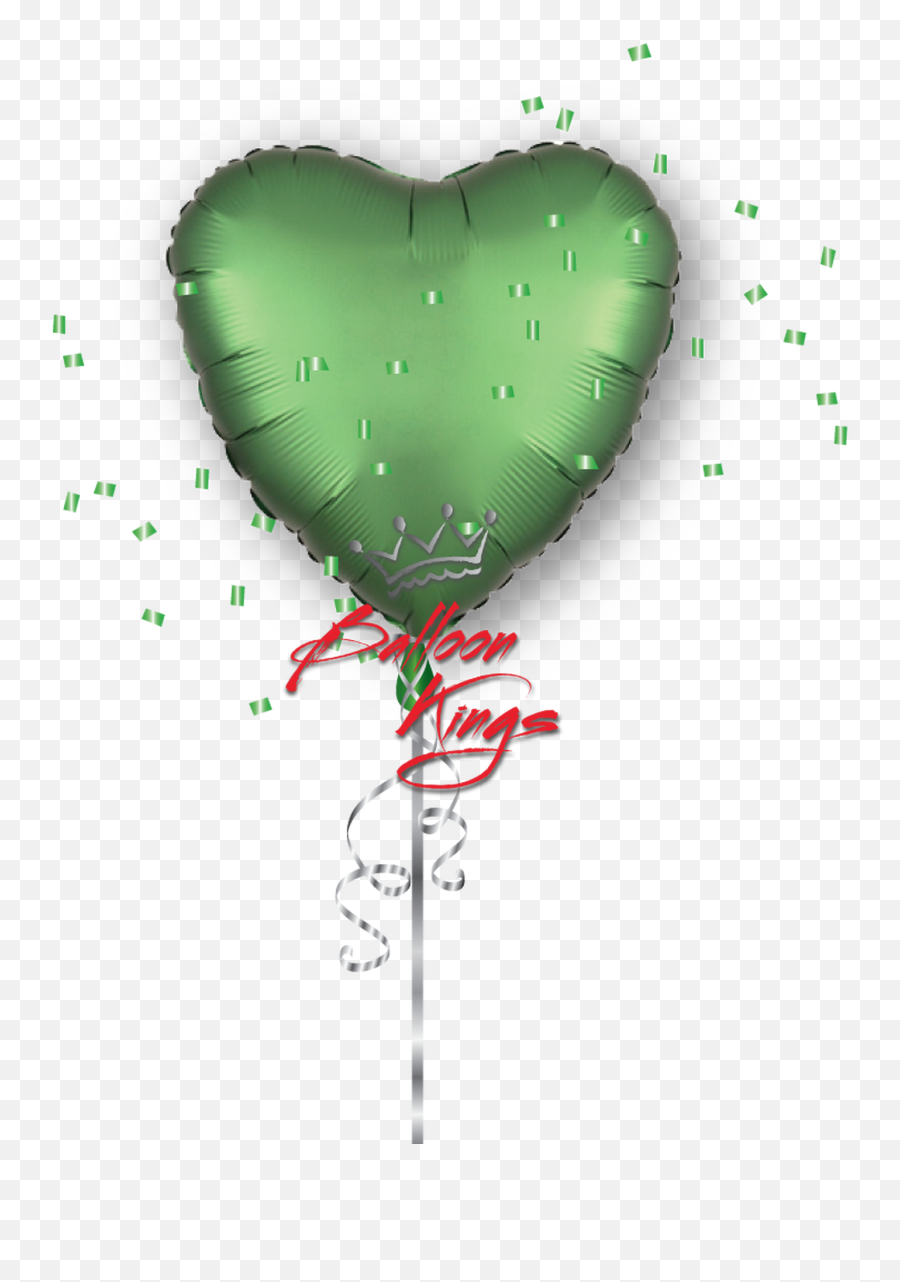 Satin Luxe Emerald Green Heart - Heart Png,Green Heart Png
