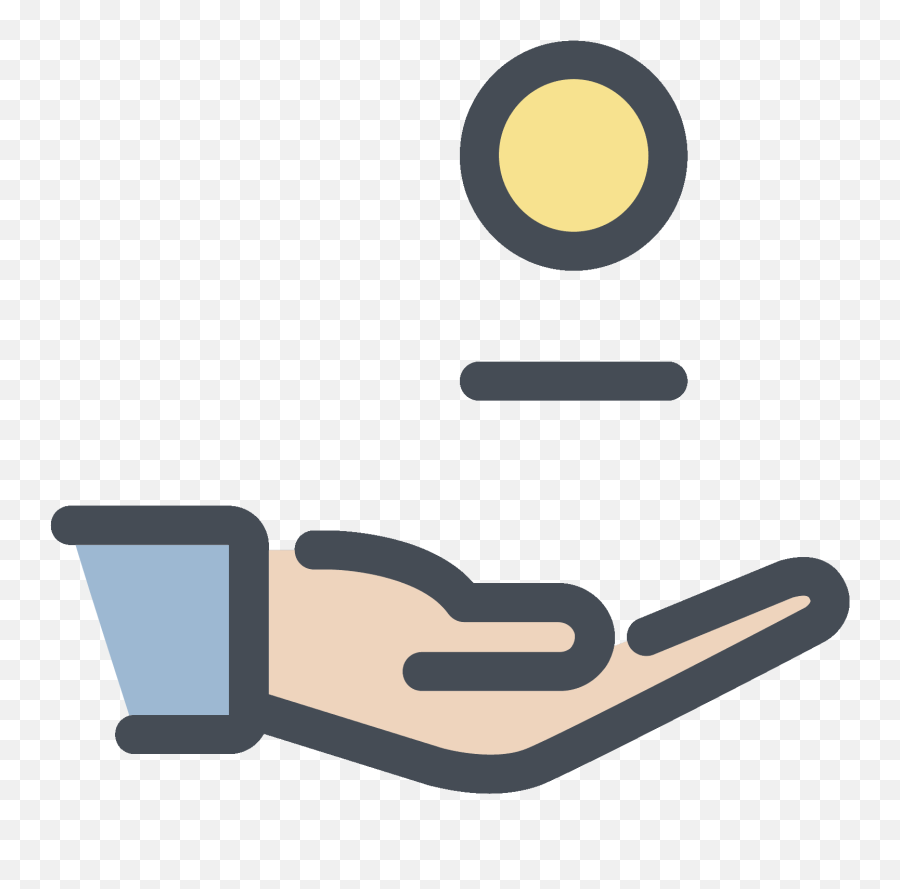 Download Clipart Freeuse Library In Hand Icon Free - Vector Coins Icon Png,Hand Icon Png