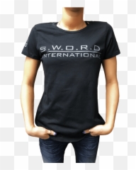 Womens Sword Logo T - Shirt International Active png