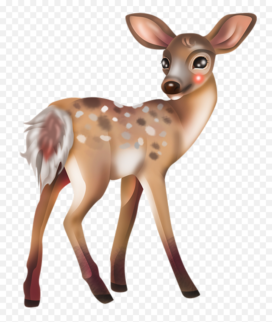Download Freetoedit Nature Animal Deer - Animated Wild Animals Deer Png,Baby Deer Png