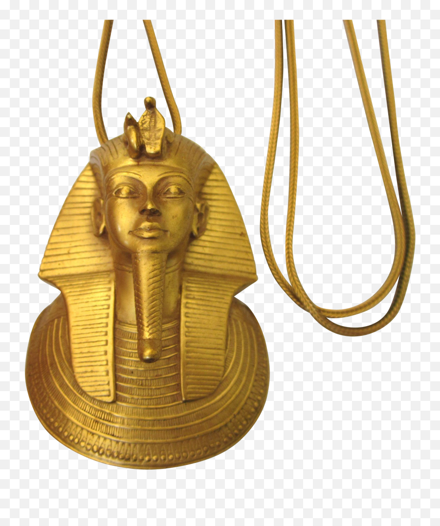 Mma 1978 King Tut Gilt Pendant Necklace - King Tut Mma Necklace Png,King Tut Png