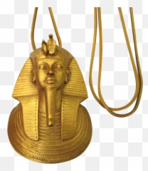 Mma 1978 King Tut Gilt Pendant Necklace - King Tut Mma Necklace Png,King Tut Png