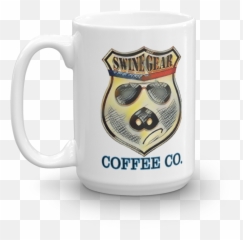 Swine Gear Hipster Logo Coffee Cup - png