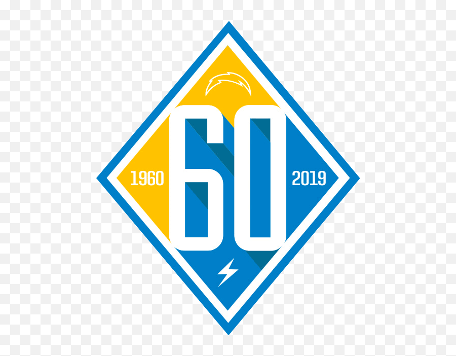 Los Angeles Chargers Anniversary Logo - Los Chargers Png,Chargers Logo Png