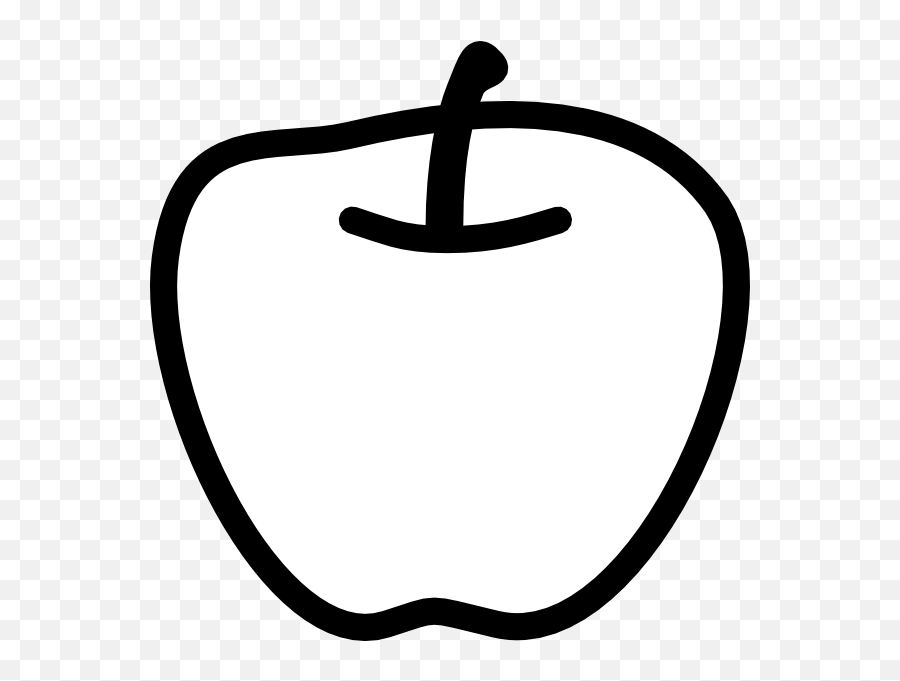 Apple Black And White Clip Art - Vector Clip Black And White Pic Of Apple Png,Apple Clipart Png