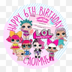 Lol Doll Cake Topper Archives - Edible Cake Toppers Ireland Topper Happy Birthday Lol Png,Lol Dolls Logo