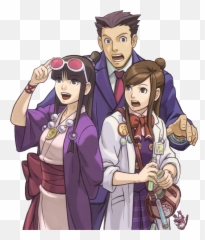 Phoenix Wright And His Ace Assistants - Phoenix Wright And Mia Png,Phoenix Wright Png