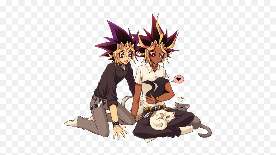 Yami Love Yugi Oh Transparent Png Image - Yami Yugi X Yugi,Yami Yugi Png