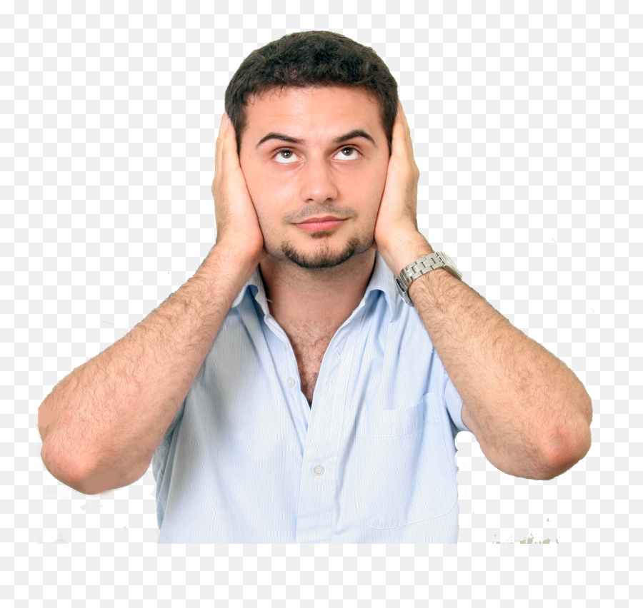Covering Ears Png Transparent Earspng Images - Ear Pain Png,Person Looking Png