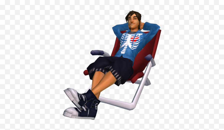 Person - Sitting,Lawn Chair Png
