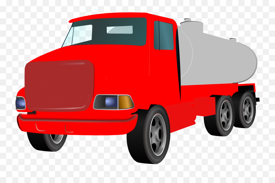 Red Truck As A Graphic Image Free - Gas Tanker Truck Art Clip Png,Red Truck Png