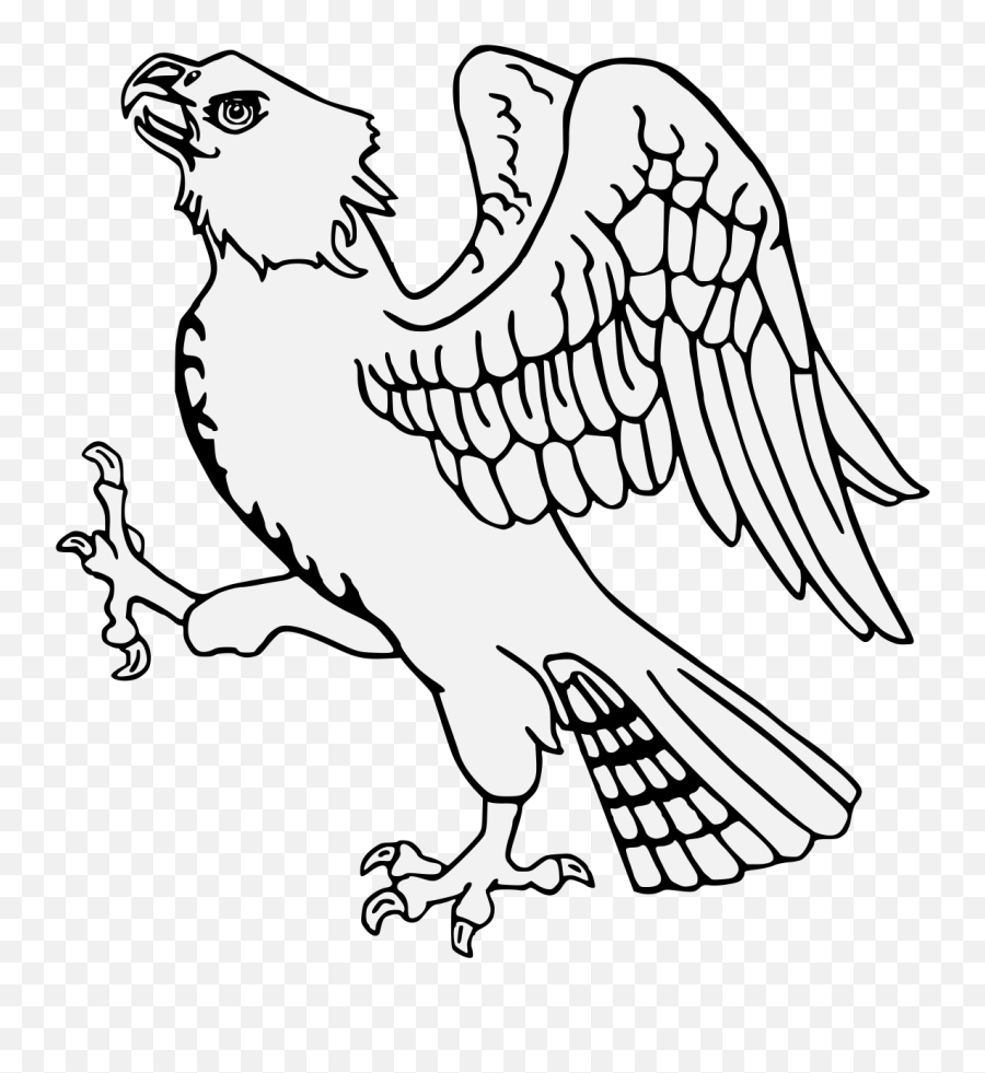 Hawk - Traceable Heraldic Art Lovely Png,Hawk Png