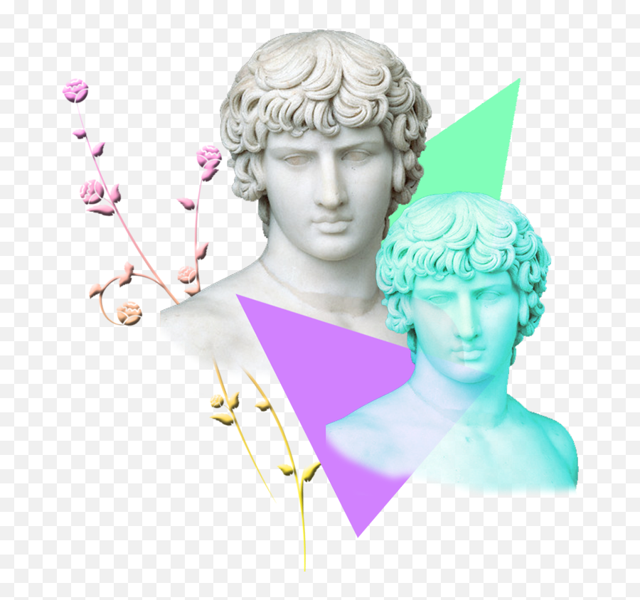 Statue Sticker Vaporwave - Statue Png,Vaporwave Statue Png