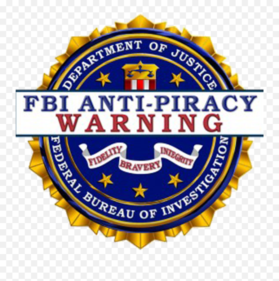 Fbi Warning Logo Transparent Png - Fbi Anti Piracy Warning,Fbi Logo Png