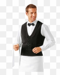Png Images Transparent Background - Waiter With Vest And Apron,Waitress Png