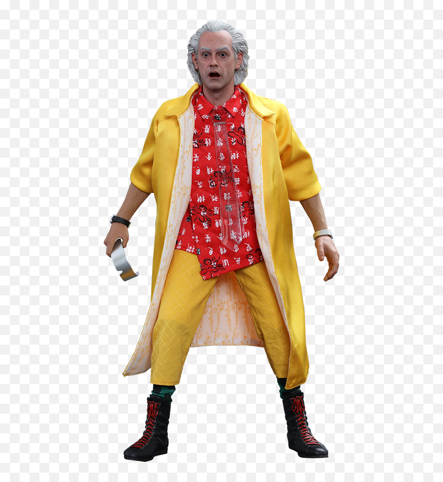 Dr Emmett Brown Sixth Scale Figure - Doc Brown Back To The Future 2 Png,Back To The Future Logo Transparent