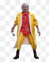 Dr Emmett Brown Sixth Scale Figure - Doc Back To The Future 2 png