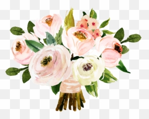 Hand Painted Flowers Png - Bouquet For Wedding Logo,Painted Flowers Png