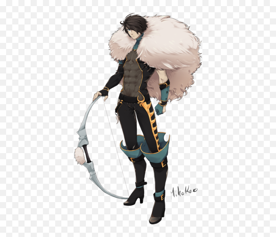 Download Hd Image Free Library Anime Bow And Arrow - Anime Anime Guy With A Bow Png,Bow And Arrow Transparent Background