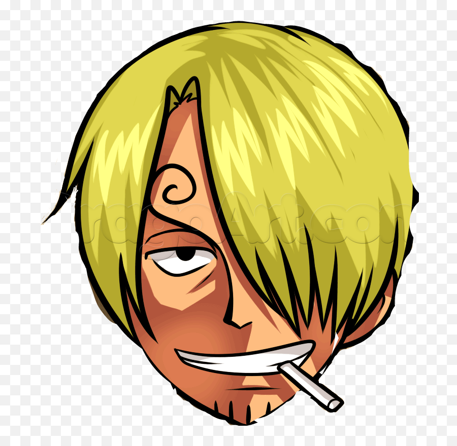 Ndase Sanji - Characters Of One Piece Drawing Easy Png,Sanji Png