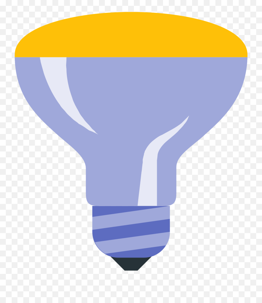 Download Mirrored Reflector Bulb Icon - Compact Fluorescent Lamp Png,Blue Light Bulb Icon