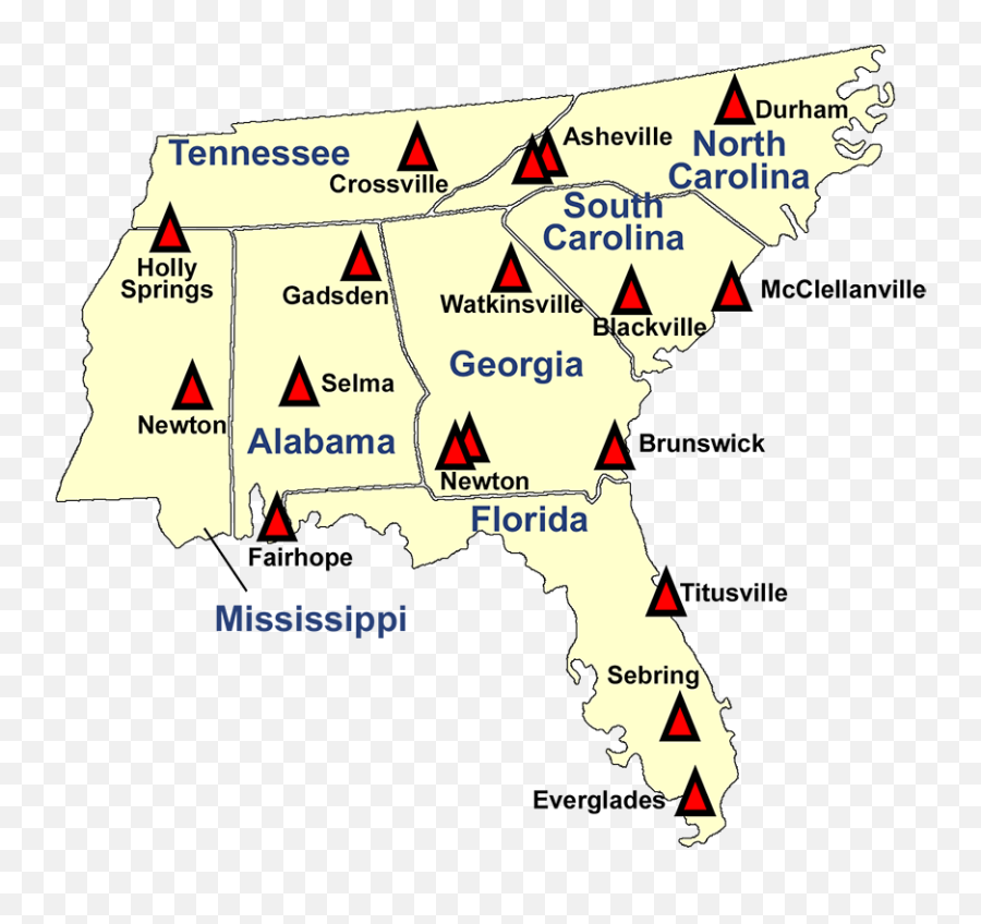 Southeast Group Map Atmospheric Turbulence U0026 Diffusion - Language Png,North Carolina State Icon