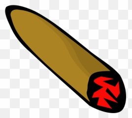 Blunt Joint Cannabis Cigar Clip Art - Long Cigar Clip Art At Cigar Clipart Png,Cigar Png