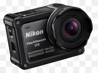 Download Nikon Clipart Camera Lense - Keymission 170 Canon Action png