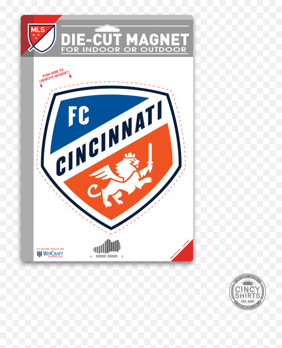 Official Fc Cincinnati Crest Logo Magnet - Language Png,Mls Icon